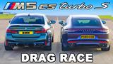 BMW M5 CS Vs Porsche Panamera Turbo S,