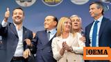 Elections, Italy, Victory,44 1, Meloni-Salvini-Berlusconi