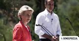 Μητσοτάκης, Ούρσουλα, Λάιεν,mitsotakis, oursoula, laien