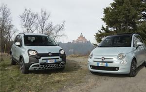 Fiat 500 Hybrid, Panda Hybrid +τιμές, Fiat 500 Hybrid, Panda Hybrid +times