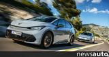 Συγκριτική, Cupra Born 58 Wh 204 PS, VW Golf GTE,sygkritiki, Cupra Born 58 Wh 204 PS, VW Golf GTE