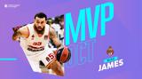 Μάικ Τζέιμς MVP Οκτωβρίου,maik tzeims MVP oktovriou