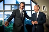 Βερολίνο, Μητσοτάκης- Βλέπει Σολτς, Φον, Λάιεν,verolino, mitsotakis- vlepei solts, fon, laien