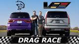 Cadillac Escalade V Vs Dodge Durango Hellcat,