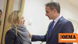 Greek PM Mitsotakis, Italian,Giorgia Meloni