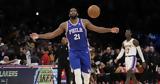 NBA Σίξερς - Λέικερς 112-113, Λεμπρόν,NBA sixers - leikers 112-113, lebron