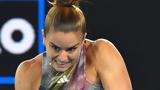 Australian Open, Νευρίασε, Σάκκαρη, Σνάιντερ,Australian Open, nevriase, sakkari, snainter