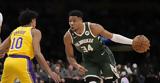 NBA Γιάννης Αντετοκούνμπο, 38αρα, Λέικερς,NBA giannis antetokounbo, 38ara, leikers