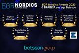 Betsson, ΕGR Nordics Awards 2023,Betsson, eGR Nordics Awards 2023