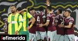 Conference League, Γουέστ Χαμ, 2-0, ΑΕΚ, Λάρνακα,Conference League, gouest cham, 2-0, aek, larnaka