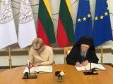 Υπογραφή Συμφώνου Συνεργασίας, Λιθουανίας, Οικουμενικού Πατριαρχείου,ypografi symfonou synergasias, lithouanias, oikoumenikou patriarcheiou