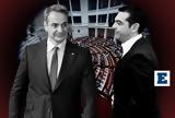 Ο Μητσοτάκης, Τσίπρα, Σκουρλέτη,o mitsotakis, tsipra, skourleti