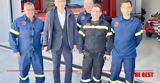 Επίσκεψη, Άγγελου Τσιγκρή, Πυροσβεστικό Κλιμάκιο Ρίου,episkepsi, angelou tsigkri, pyrosvestiko klimakio riou