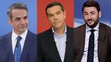 Greek, Mitsotakis,Tsipras, Androulakis