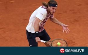Απέκλεισε, Ντόμινικ Τιμ, Τσιτσιπάς, apekleise, ntominik tim, tsitsipas