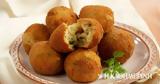 Arancini, Παναρισμένες,Arancini, panarismenes