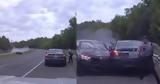 Τα απίστευτα αντανακλαστικά αστυνομικού δευτερόλεπτα πριν σημειωθεί τροχαίο ατύχημα (vid),