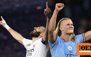 Champions League Ρεάλ Μαδρίτης-Μάντσεστερ Σίτι, Τιτανομαχία, Μπερναμπέου, Champions League real madritis-mantsester siti, titanomachia, bernabeou