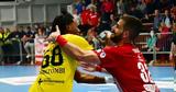 Handball Premier, Πρώτη, ΑΕΚ, Ολυμπιακό,Handball Premier, proti, aek, olybiako