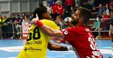 Handball Premier, Πρώτη, ΑΕΚ, Ολυμπιακού,Handball Premier, proti, aek, olybiakou