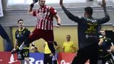 Ολυμπιακός – ΑΕΚ 28-24, 1-1,olybiakos – aek 28-24, 1-1