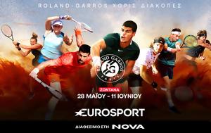 Grand Slam, Τσιτσιπά, Σάκκαρη, Eurosport, Nova, Grand Slam, tsitsipa, sakkari, Eurosport, Nova