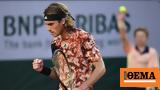 Roland Garros Τσιτσιπάς - Σβάρτσμαν 3-0,Roland Garros tsitsipas - svartsman 3-0