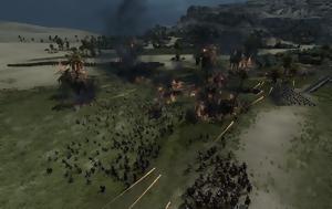 Total War Pharaoh, Πρώτη, Total War Pharaoh, proti