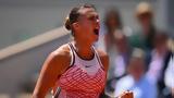 Roland Garros, Πρώτος, Παρίσι, Σαμπαλένκα,Roland Garros, protos, parisi, sabalenka