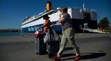 Summer Exodus, Athenian Holidaymakers Flock,Greek Islands, Major Ports