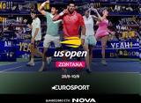 143o US Open, Grand Slam, Τσιτσιπά, Σάκκαρη, Eurosport, Nova,143o US Open, Grand Slam, tsitsipa, sakkari, Eurosport, Nova