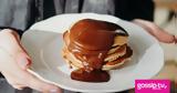 Η πιο εύκολη συνταγή για σπιτικά pancakes με σοκολάτα,