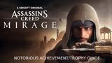 Γινόμαστε Διαβόητοι, Assassins Creed Mirage Notorious AchievementTrophy Guide,ginomaste diavoitoi, Assassins Creed Mirage Notorious AchievementTrophy Guide