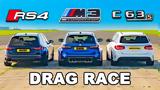 RS4 Competition Vs M3 Touring Vs AMG C63 Estate,