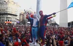 Βίντεο, Εκατοντάδες Spiderman, Μπουένος Άιρες, Γκίνες, vinteo, ekatontades Spiderman, bouenos aires, gkines