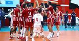 Volley League, Ολυμπιακό, Πήγασου Πολίχνης,Volley League, olybiako, pigasou polichnis