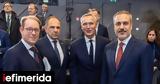 ΝΑΤΟ, Συνομιλία Γεραπετρίτη, Στόλτενμπεργκ, Φιντάν,nato, synomilia gerapetriti, stoltenbergk, fintan