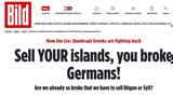 Bild, Οι Έλληνες, – Χρεοκοπημένοι Γερμανοί,Bild, oi ellines, – chreokopimenoi germanoi