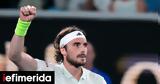 Australian Open, Πρόκριση, Τσιτσιπά -Κέρδισε, Τζόρνταν Τόμπσον [βίντεο],Australian Open, prokrisi, tsitsipa -kerdise, tzorntan tobson [vinteo]