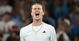 Australian Open, Ζορίστηκε, Ζβέρεφ,Australian Open, zoristike, zveref