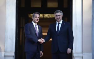 Μητσοτάκης, Συνάντηση, Κροατίας Αντρέι Πλένκοβιτς, mitsotakis, synantisi, kroatias antrei plenkovits