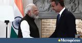 Ινδία, Κυριάκος Μητσοτάκης -,india, kyriakos mitsotakis -