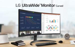 LG UltraWide™ 34WR55QC-B Curved QHD, Οθόνη, LG UltraWide™ 34WR55QC-B Curved QHD, othoni