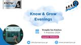 Διεκδικήστε, Μέλλον, 1ος Δωρεάν Κύκλος Webinars “Know, Grow Evenings”,diekdikiste, mellon, 1os dorean kyklos Webinars “Know, Grow Evenings”