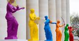 Venus, Milo Takes, Parisian Spin,Iconic Statue Heads, National Assembly, Olympic Games Promotion