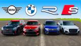 Mini Countryman JCW Vs BMW X2 VS VW T-Roc R Vs Audi SQ2, Ποιο,Mini Countryman JCW Vs BMW X2 VS VW T-Roc R Vs Audi SQ2, poio