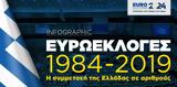 Ευρωεκλογές 1984-2019, Ελλάδας,evroekloges 1984-2019, elladas