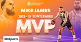 Euroleague, MVP, Μάικ Τζέιμς,Euroleague, MVP, maik tzeims