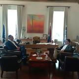 Συνάντηση Γιάννη Κουράκη, Δήμαρχο Αθηναίων Χάρη Δούκα,synantisi gianni kouraki, dimarcho athinaion chari douka