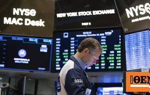 Wall Street, Πάνω, 17 000, Nasdaq -, Dow, Wall Street, pano, 17 000, Nasdaq -, Dow